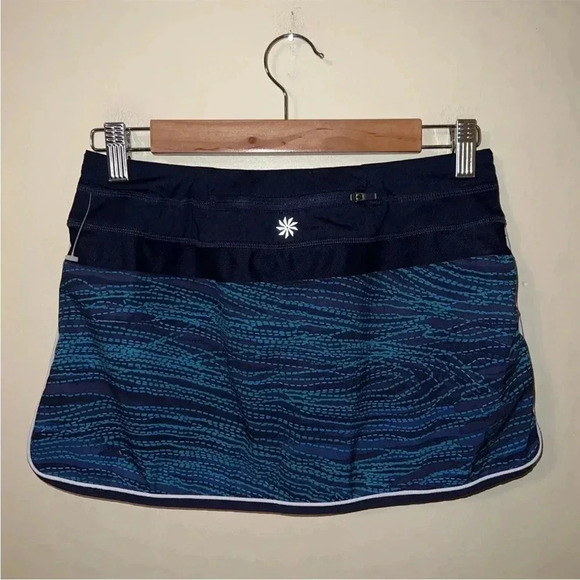 Athleta Ramp It Up Tennis Skort Size 2 Blue Sporty Golf Exercise - Picture 3 of 3